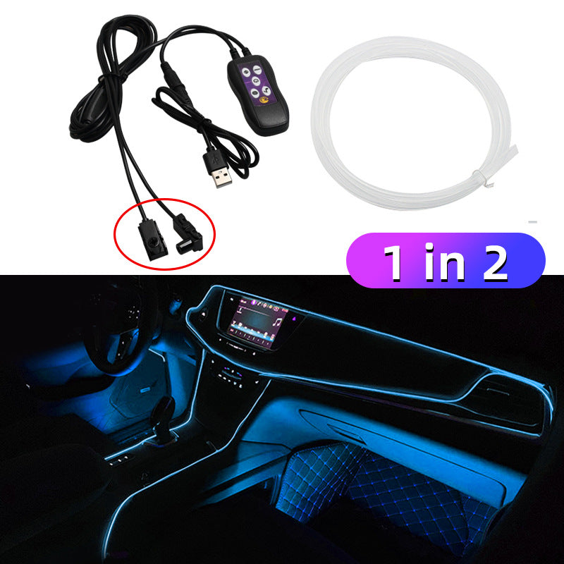 Car LED Atmosphere Light USB – Color Changing Interior Ambient Lamp