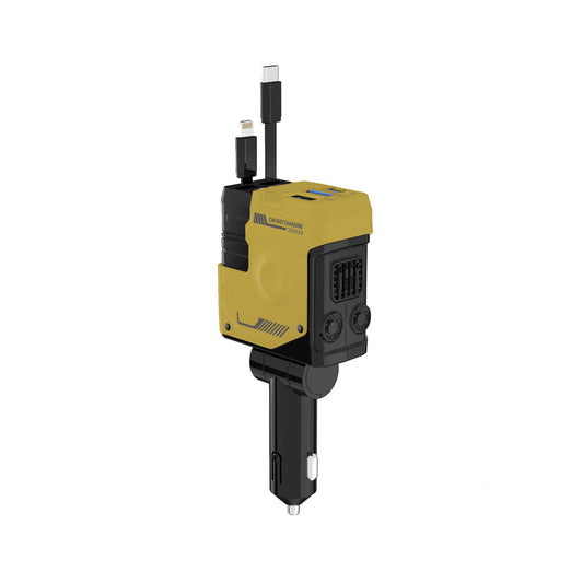 Fast Charging Car Charger – Dual USB + Type-C Cable, Multi-Port Power Adapter
