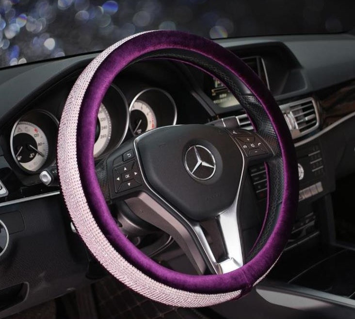 Decorative Steering Wheel Cover – Anti-Slip Grip, Universal Fit