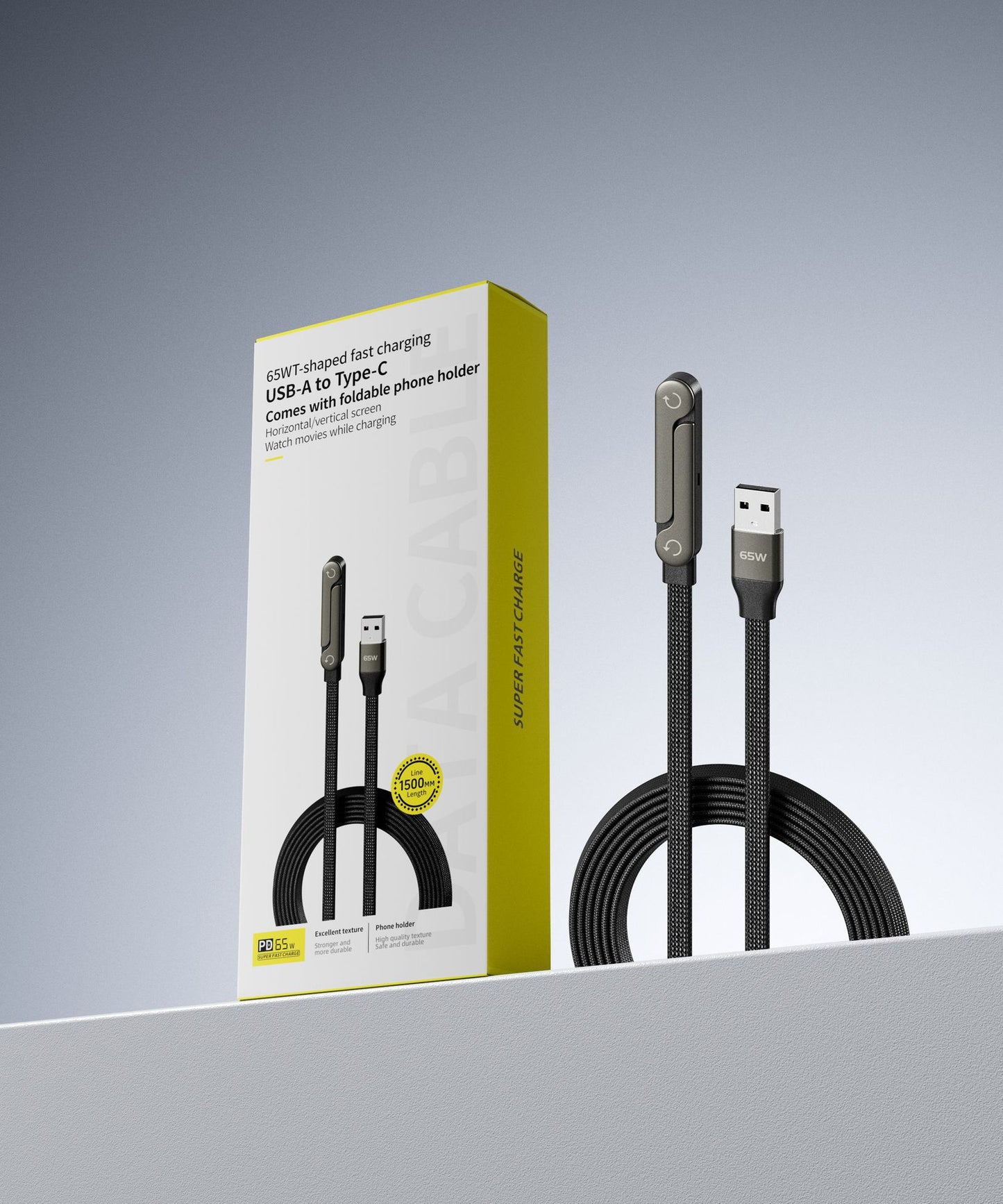 BeiMo 240W USB-C Fast Charging Bracket Cable for Gaming & Tablets