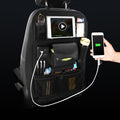Car Backseat Organizer with Storage Pockets & Phone Holder