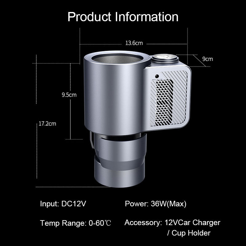 Smart 2-in-1 Car Cup Heater & Cooler