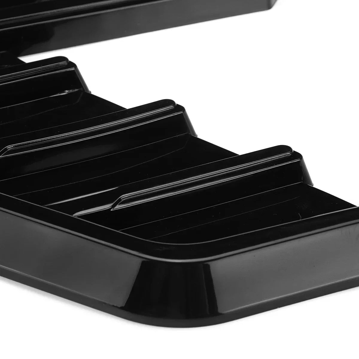 Universal Car Side Fender Vent Trim Sticker – Decorative Air Flow Side Vent Cover for Audi A3 A4 A5 A6 A7 S3 S4 (Gloss Black/Carbon Fiber Look)