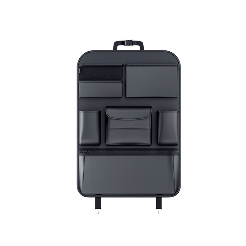 Leather Car Seat Back Organizer – Hanging Storage Bag