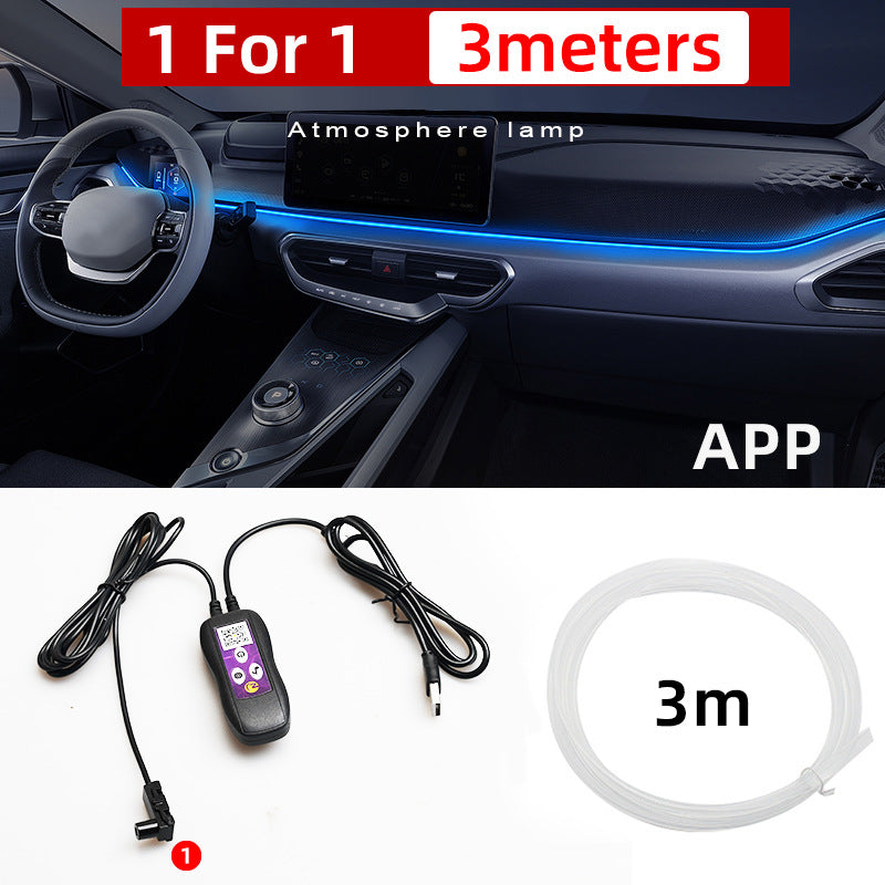 Car LED Atmosphere Light USB – Color Changing Interior Ambient Lamp